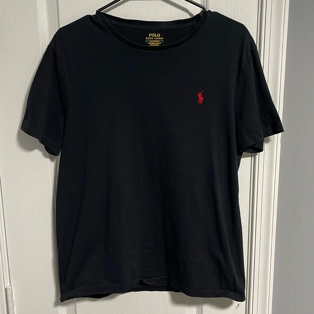 Black polo t-shirt